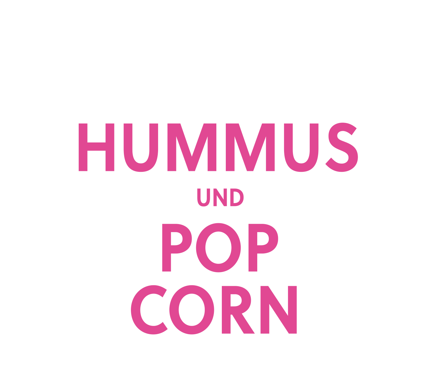 Hummus und Popcorn - Logo